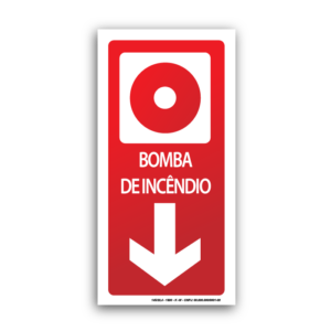 Sinalização Fotoluminescente Bomba de Incêndio