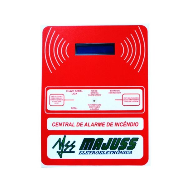 Central de Alarme de Incêndio Endereçável 12V- Majuss