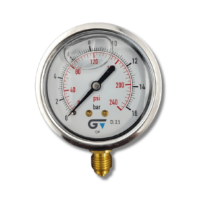 Manômetro Genebre 0 á 16 BAR Glicerina BSP 1/4"
