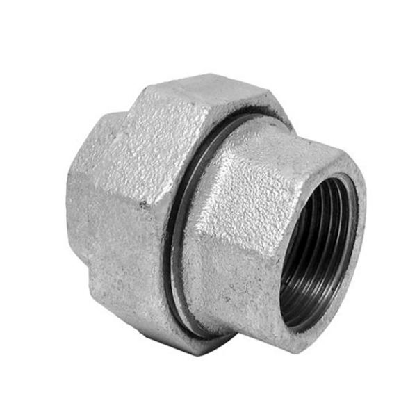 União Assento Cônico Bronze Galvanizado Fêmea/Fêmea - 1.1/2" - BSP