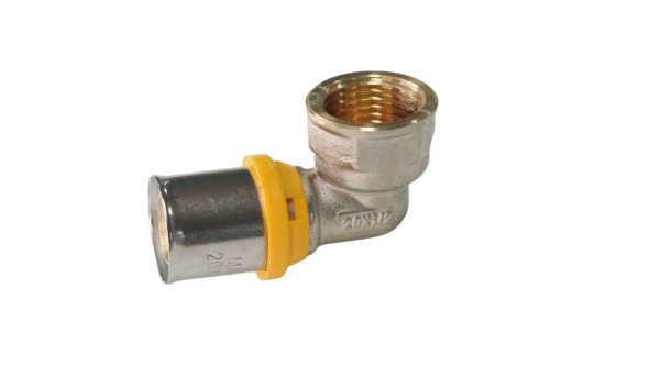 Cotovelo 90º Fêmea para Gás 3/4"X26MM
