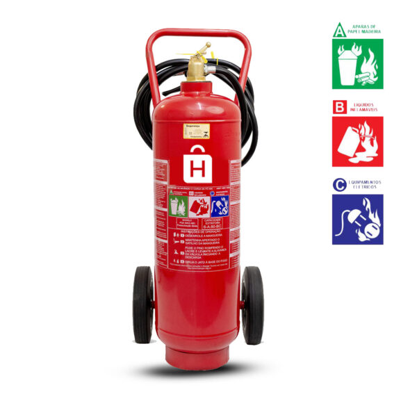 Extintor de Incêndio Carreta PQS 30KG ABC (10A-80B:C)