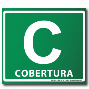 Sinalização de Emergência Fotoluminescente Pavimento Cobertura (S-17) - 15X15 - (Tamanho único)