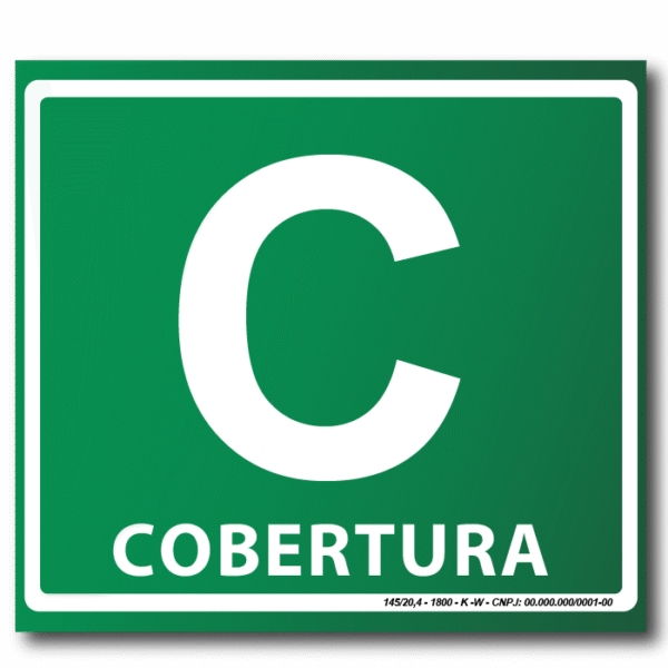 Sinalização de Emergência Fotoluminescente Pavimento Cobertura (S-17) - 15X15 - (Tamanho único)
