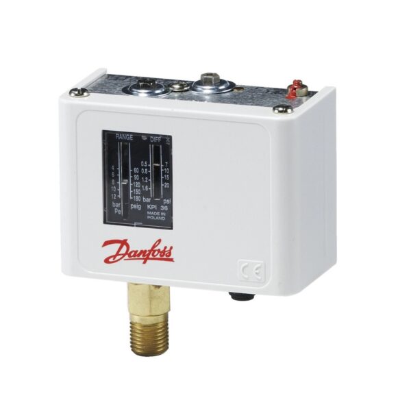 Pressostato KPI 36 - Danfoss - 2,0 a 12,0 bar - Dif 0,5 a 1,6 bar - 1/4" - 060-316966 - Imagem 3