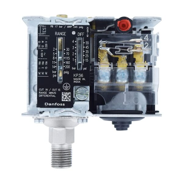 Pressostato KP 36 - Danfoss - 2,0 a 14,0 bar - Dif 0,7 a 4,0 bar - 1/4" - 060-110866 - Imagem 3