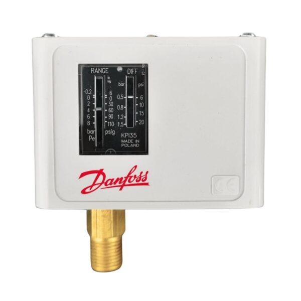 Pressostato KPI 35 - Danfoss - -0,2 a 8,0 bar - Dif 0,4 a 1,5 bar - 1/4" - 060-121766