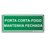 Sinalização de PORTA CORTA-FOGO